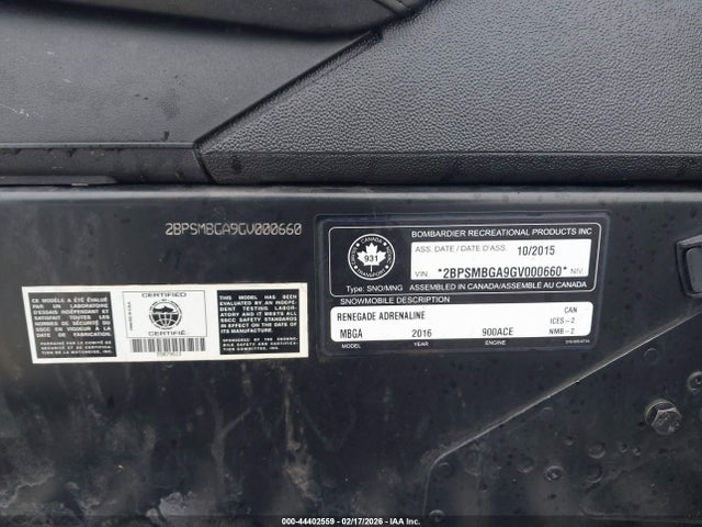 Ski-Doo Other 2016 2BPSMBGA9GV000660 Image 9