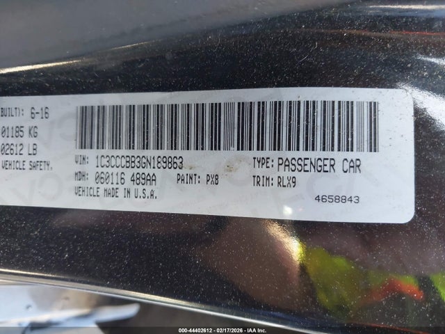 Chrysler 200 S 2016 1C3CCCBB3GN189863 Image 9