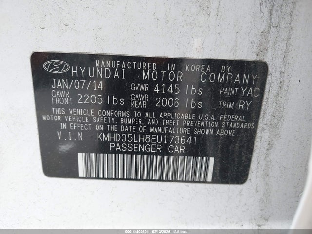 KMHD35LH8EU173641 Hyundai ELANTRA GT