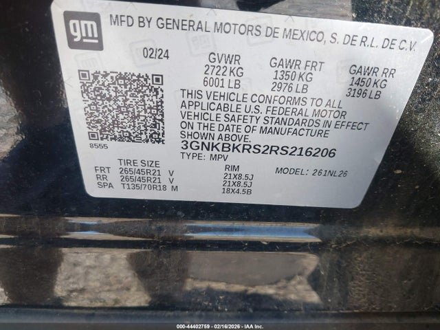 2024 CHEVROLET BLAZER 3GNKBKRS2RS216206 Photo 8