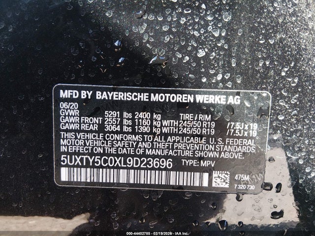 5UXTY5C0XL9D23696 BMW X3 Xdrive30i