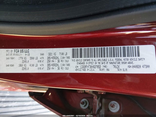 2019 RAM 1500 1C6SRFHT3KN527852 Photo 8