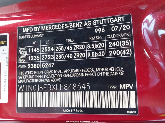 2020 MERCEDES-BENZ GLC 300 COUPE W1N0J8EBXLF848645 Photo 8