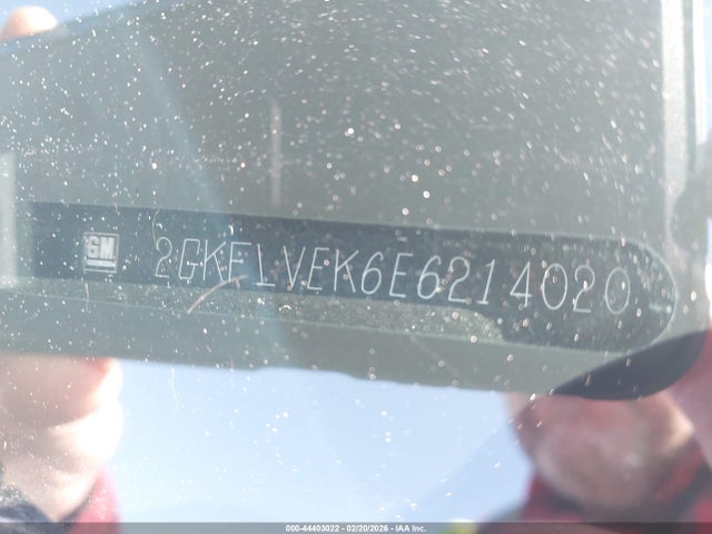 44403022 :رقم المزاد ، 2GKFLVEK6E6214020 vin ، 2014 Gmc Terrain Sle-1 مزاد بيع