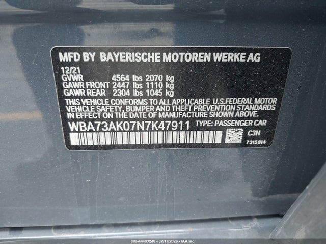 2022 BMW 228 GRAN COUPE WBA73AK07N7K47911 Photo 8