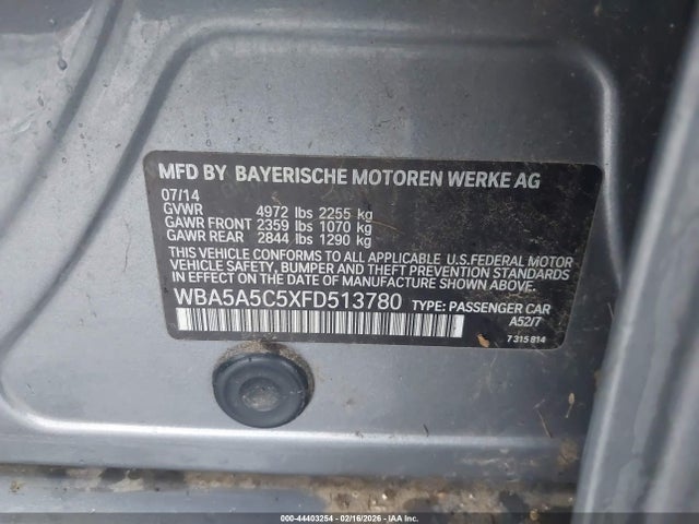 BMW 528I 2015 WBA5A5C5XFD513780 Image 9