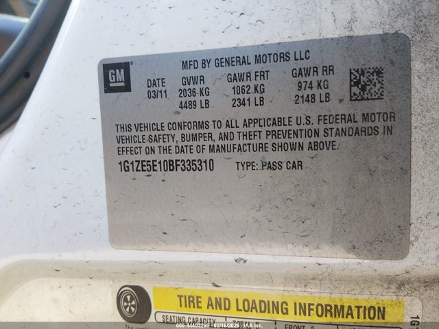Продаж на аукціоні авто 2011 Chevrolet Malibu Ltz, vin: 1G1ZE5E10BF335310, номер лоту: 44403265