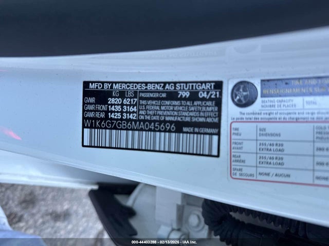 2021 MERCEDES-BENZ S 580 W1K6G7GB6MA045696 Photo 8