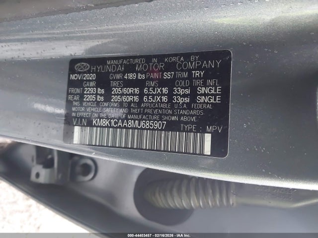 Hyundai Kona Se 2021 KM8K1CAA8MU685907 Image 9
