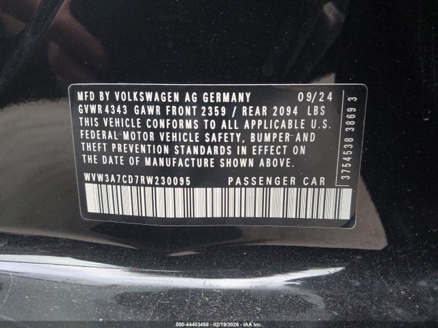 2024 VOLKSWAGEN GOLF GTI WVW3A7CD7RW230095 Photo 8