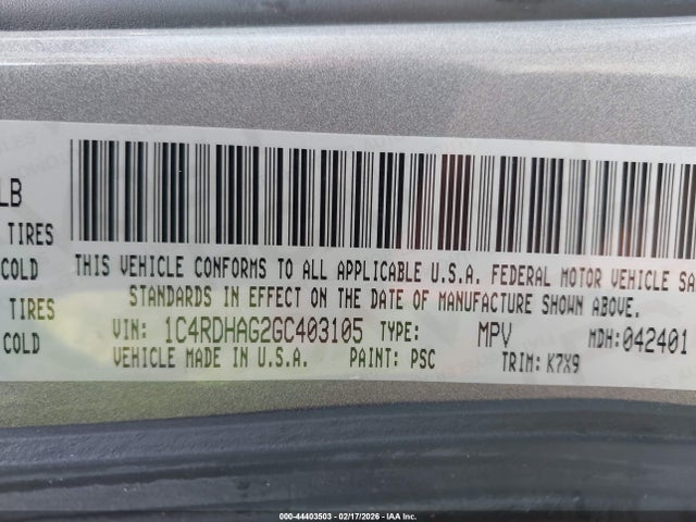 Dodge Durango Sxt 2016 1C4RDHAG2GC403105 Image 9