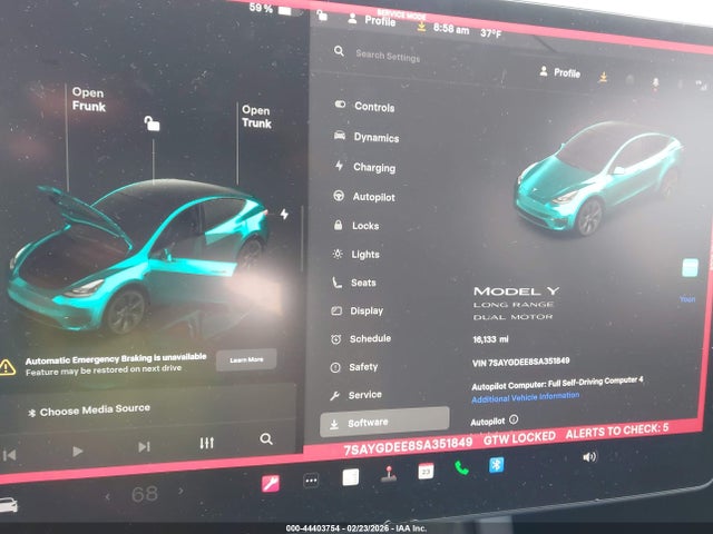 2025 TESLA MODEL Y 7SAYGDEE8SA351849 Photo 6