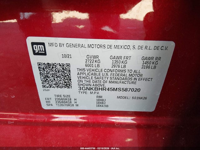 Chevrolet Blazer Awd 2lt 2021 3GNKBHR45MS587020 Image 9