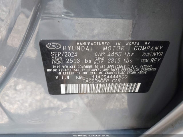 Hyundai Sonata Sel Convenience 2025 KMHL14JA0SA444500 Image 9