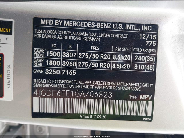 2016 MERCEDES-BENZ GL 450 4JGDF6EE1GA706823 Photo 8