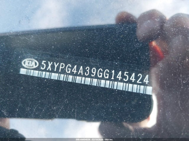 5XYPG4A39GG145424 KIA Sorento 2.4l Lx
