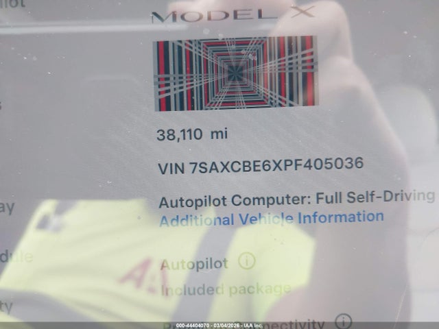 Aukcja sprzedaży 2023 Tesla Model X Plaid Tri Motor All-wheel Drive, vin: 7SAXCBE6XPF405036, numer aukcji: 44404070