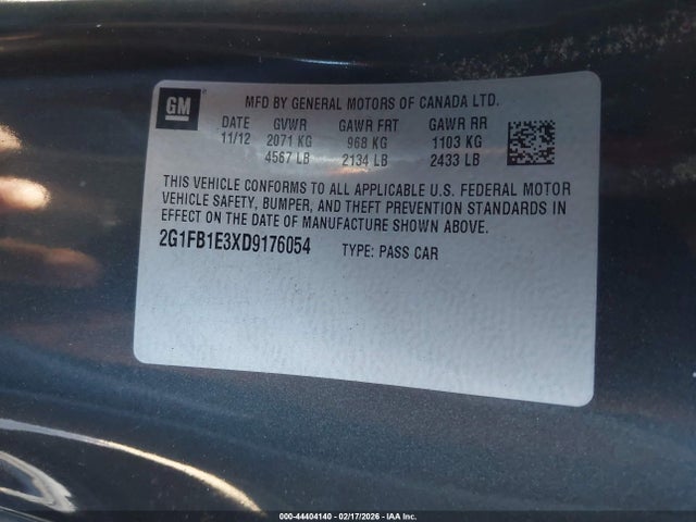 2013 CHEVROLET CAMARO 2G1FB1E3XD9176054 Photo 8