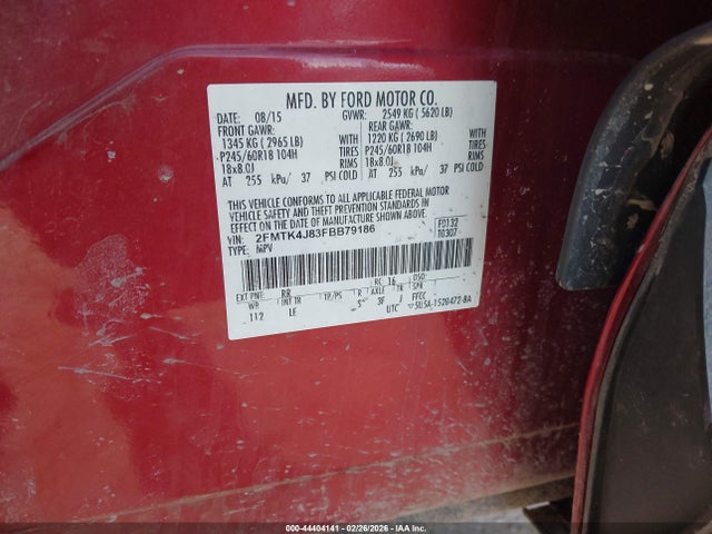 2015 FORD EDGE 2FMTK4J83FBB79186 Photo 8