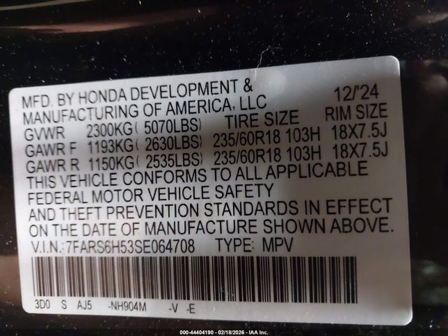 2025 HONDA CR-V HYBRID 7FARS6H53SE064708 Photo 8