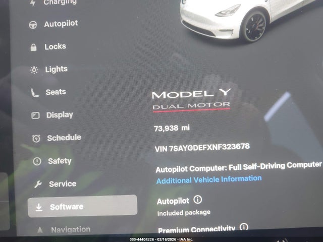 2022 TESLA MODEL Y 7SAYGDEFXNF323678 Photo 6