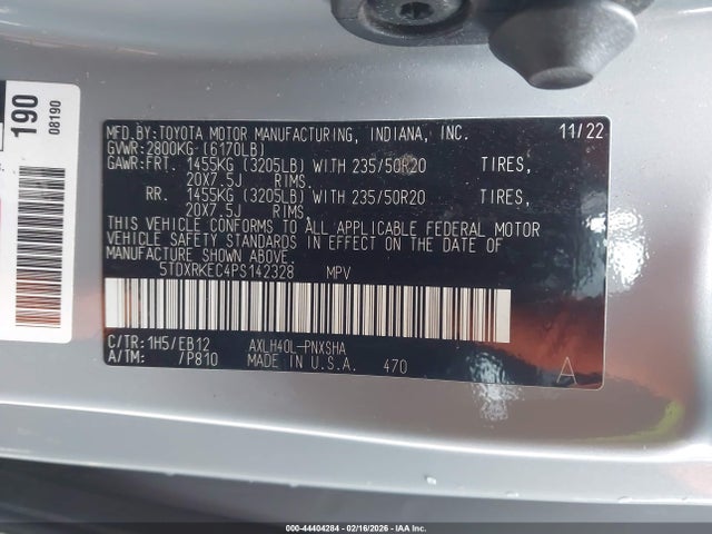 Toyota Sienna Xse 2023 5TDXRKEC4PS142328 Image 9