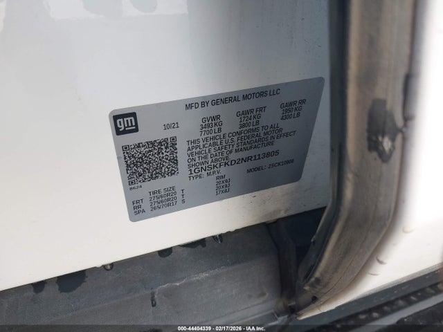 Chevrolet Suburban 4wd Premier 2022 1GNSKFKD2NR113805 Image 9