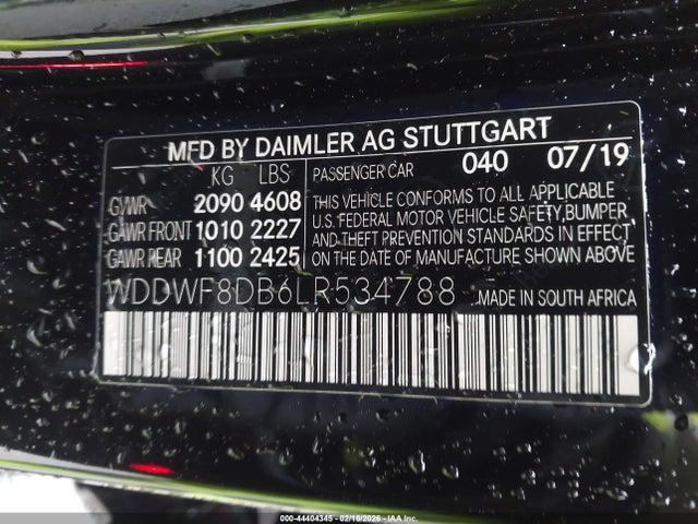 Mercedes-Benz C 300 2020 WDDWF8DB6LR534788 Image 9