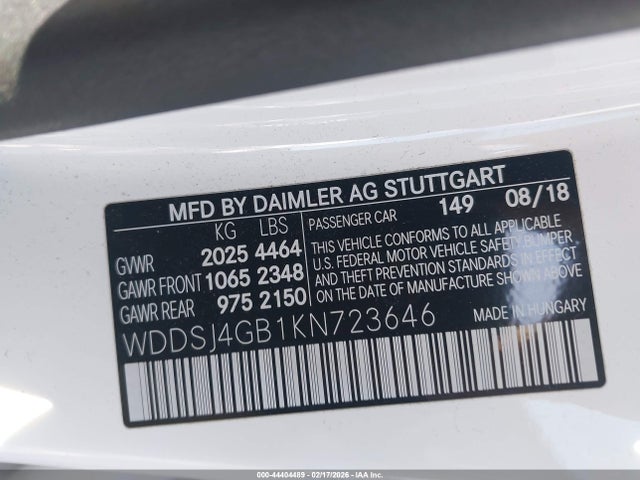 2019 MERCEDES-BENZ CLA 250 WDDSJ4GB1KN723646 Photo 8