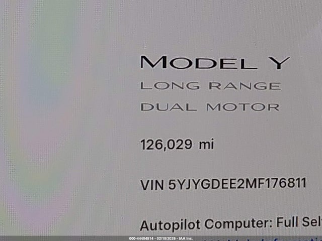 2021 TESLA MODEL Y 5YJYGDEE2MF176811 Photo 6