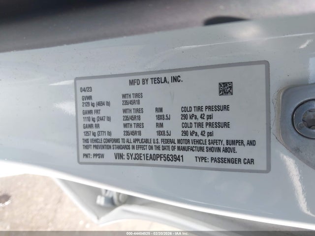 2023 TESLA MODEL 3 5YJ3E1EA0PF563941 Photo 8
