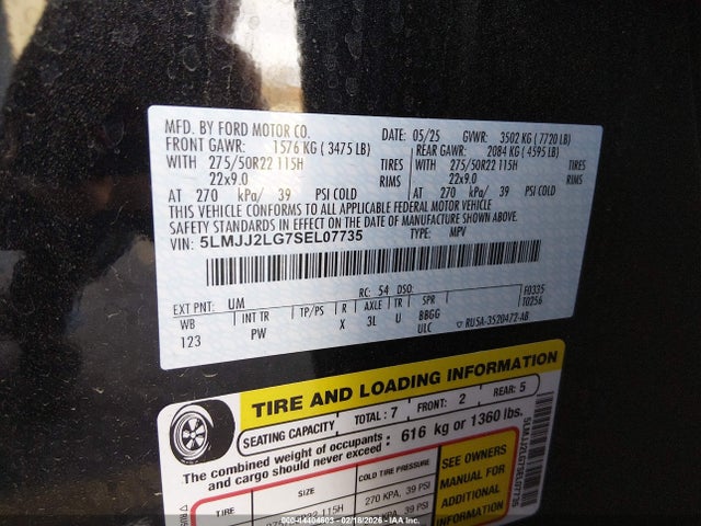 5LMJJ2LG7SEL07735 Lincoln Navigator Reserve