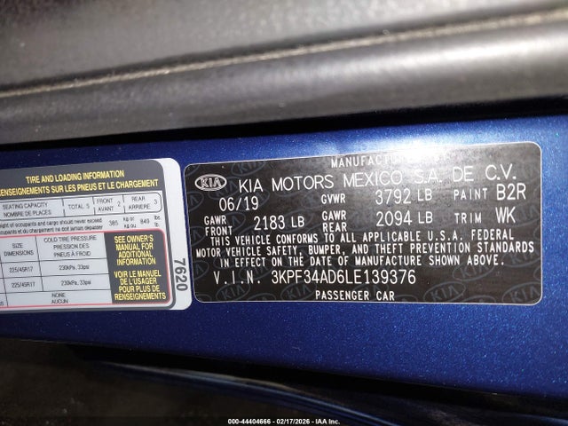 KIA Forte Gt-line 2020 3KPF34AD6LE139376 Image 9