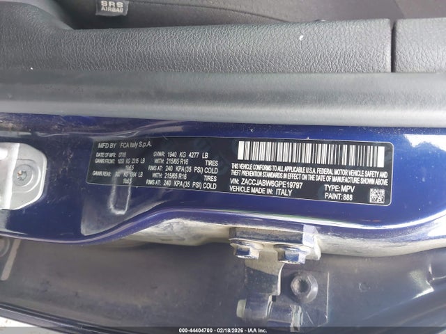 ZACCJABW6GPE19797 Jeep Renegade Latitude