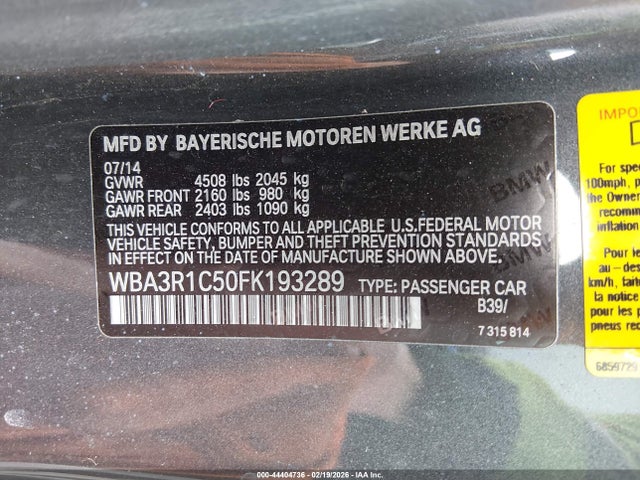 WBA3R1C50FK193289 BMW 435i