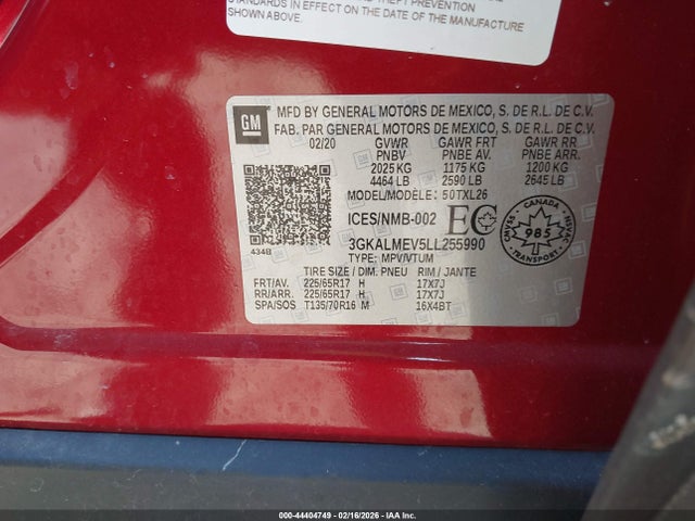 2020 GMC TERRAIN 3GKALMEV5LL255990 Photo 8