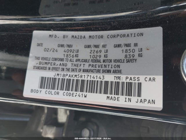 2024 MAZDA MAZDA3 JM1BPAKM5R1714143 Photo 8
