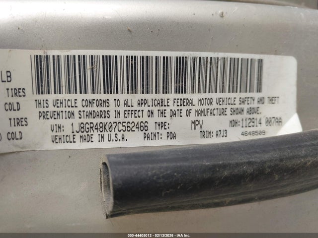 2007 JEEP GRAND CHEROKEE 1J8GR48K07C562466 Photo 8