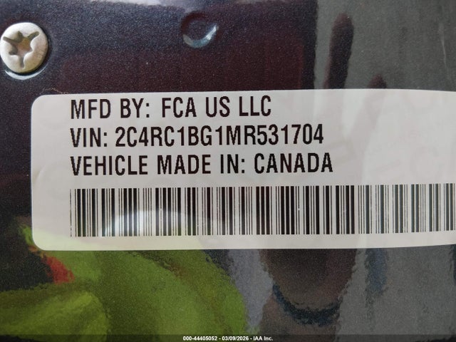 2021 CHRYSLER PACIFICA 2C4RC1BG1MR531704 Photo 8