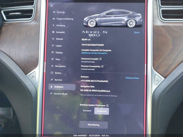 5YJSA1E23HF194591 Tesla Model S 100d/60d/75d/90d/p100d