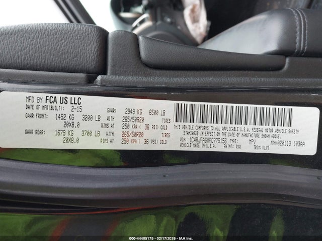 Jeep Grand Cherokee Altitude 2015 1C4RJFAGXFC775156 Image 9