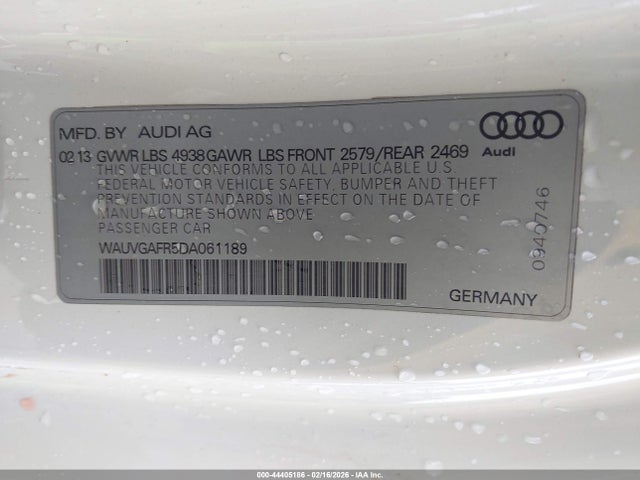 2013 AUDI S5 WAUVGAFR5DA061189 Photo 8