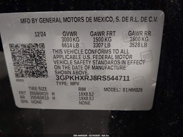 3GPKHXRJ8RS544711 Honda Prologue Touring
