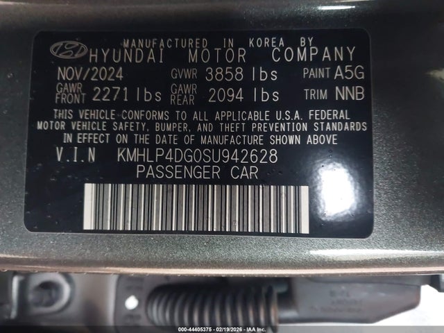 KMHLP4DG0SU942628 Hyundai Elantra Limited