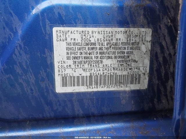 Nissan SENTRA SR 2014 3N1AB7AP3EY299678 Image 9
