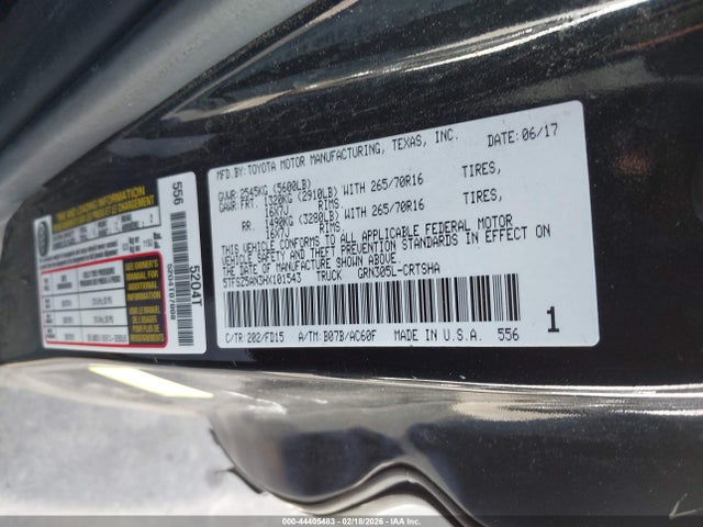 5TFSZ5AN3HX101543 Toyota Tacoma Trd Off Road