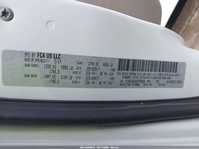 2C4RDGBG4HR776504 Dodge Grand Caravan Se/se Plus