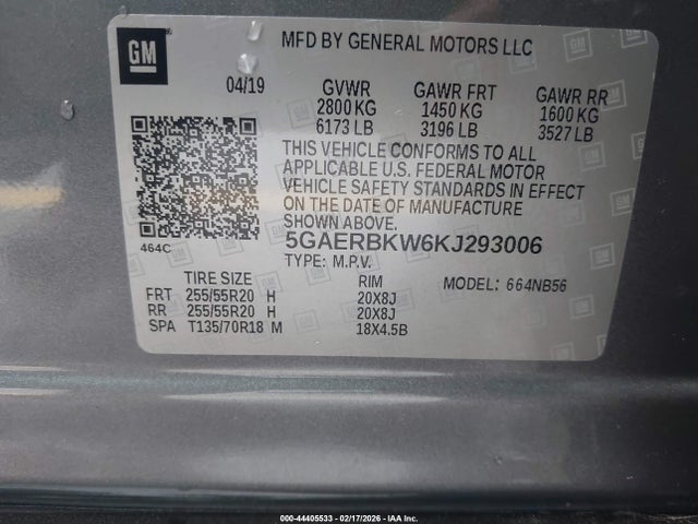 5GAERBKW6KJ293006 Buick Enclave Fwd Essence