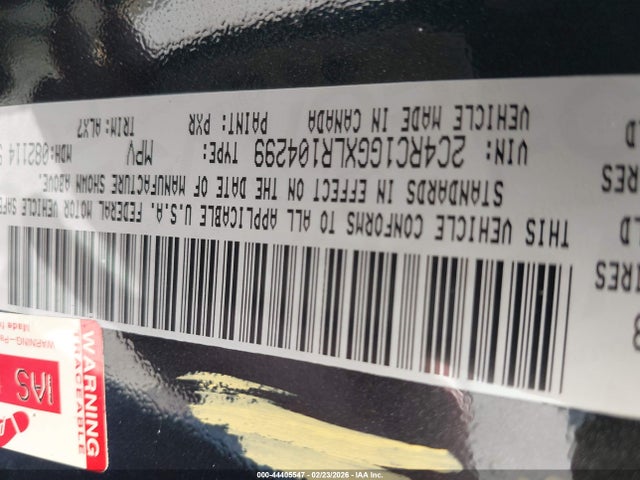 2020 CHRYSLER PACIFICA 2C4RC1GGXLR104299 Photo 8