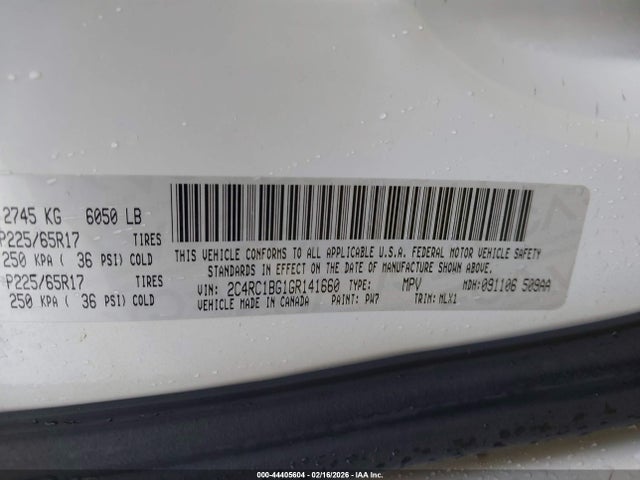 2016 CHRYSLER TOWN & COUNTRY 2C4RC1BG1GR141660 Photo 8